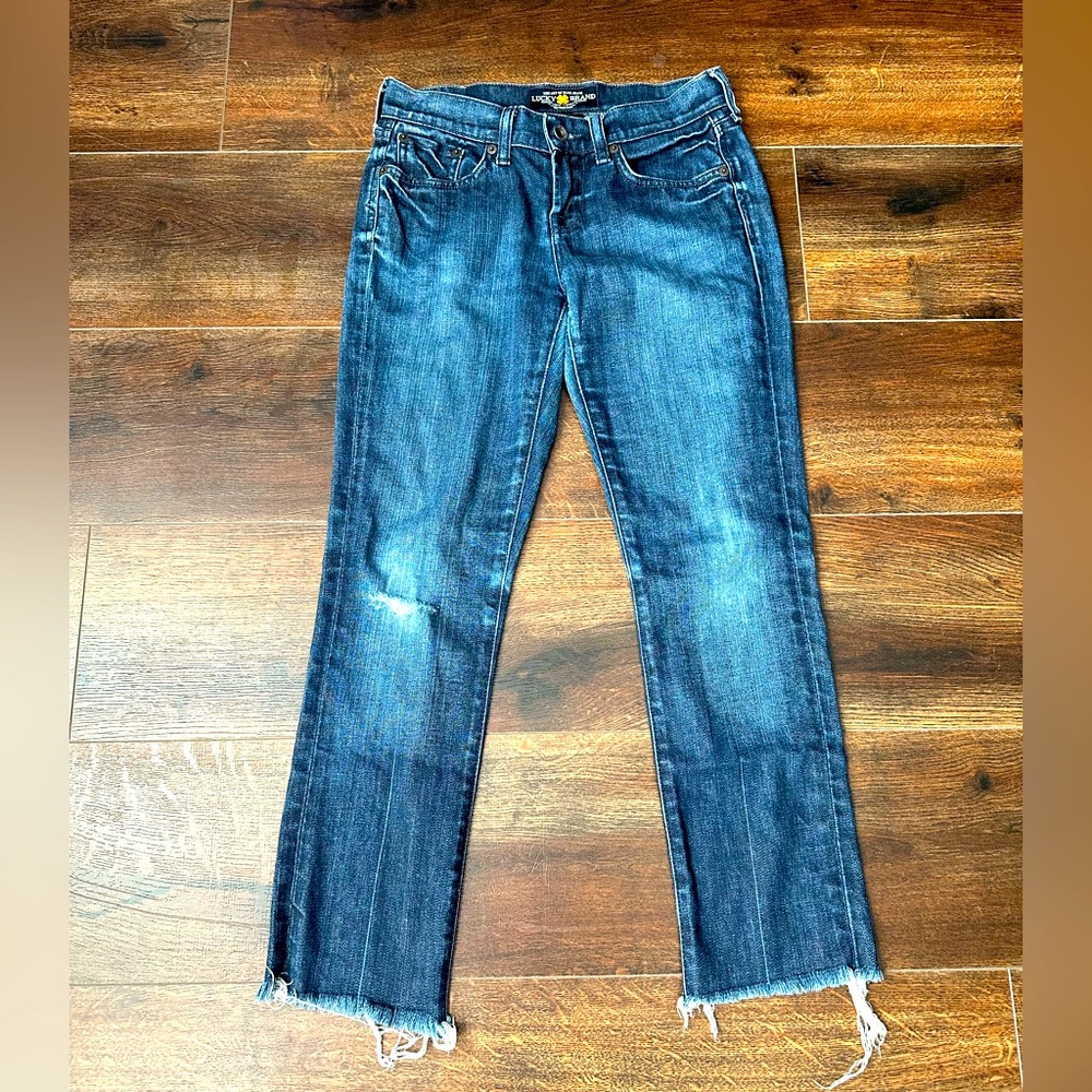Lucky Brand Sienna Cigarette Dark Wash Jeans Size 25.